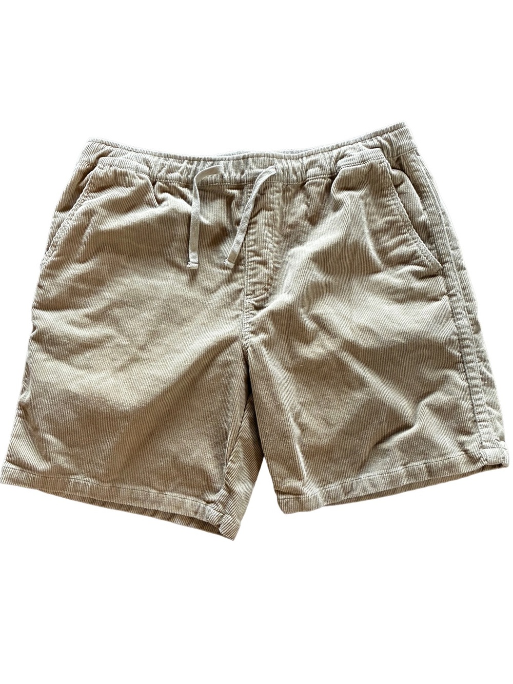 Katin Cord Local Shorts XL Tan Brown Stretch Corduroy Elastic Waist